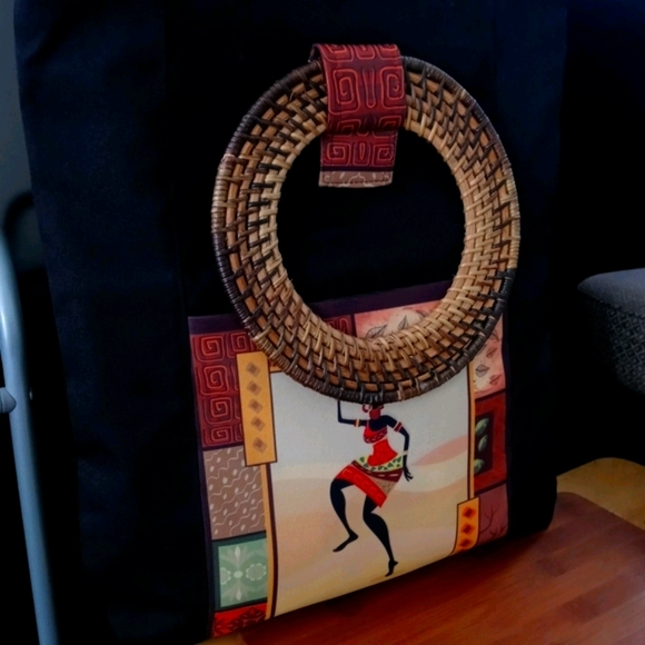 1PC Beautiful Afrocentric Deluxe Tote Bag - Picture 11 of 15